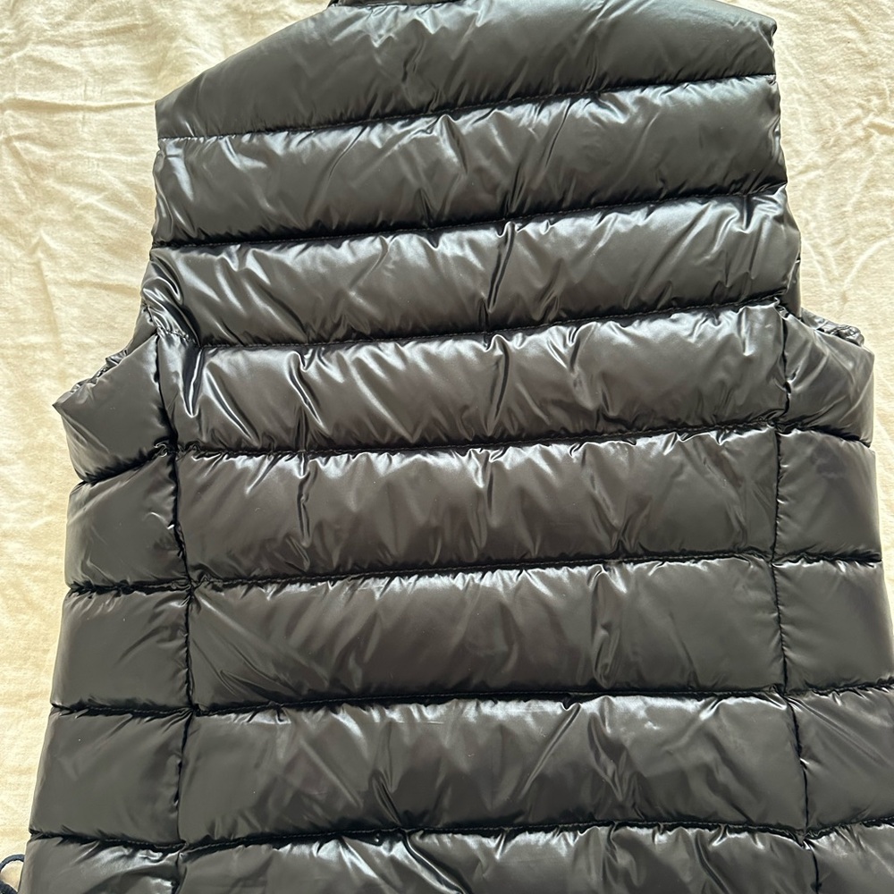 Moncler Grant Shiny Black Down Vest - Picture 8 of 9